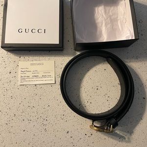 Thin Gucci  Women’s Belt GG 100cm New With Box.